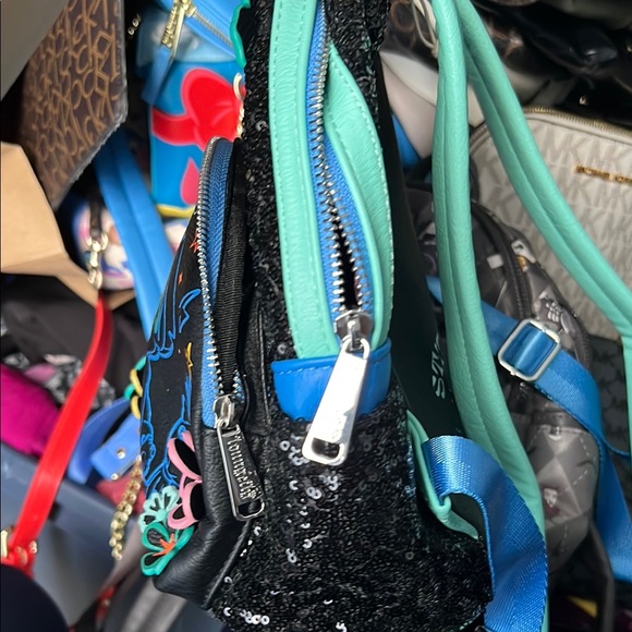 Loungefly Black and Blue Kids Backpack - Picture 7 of 7